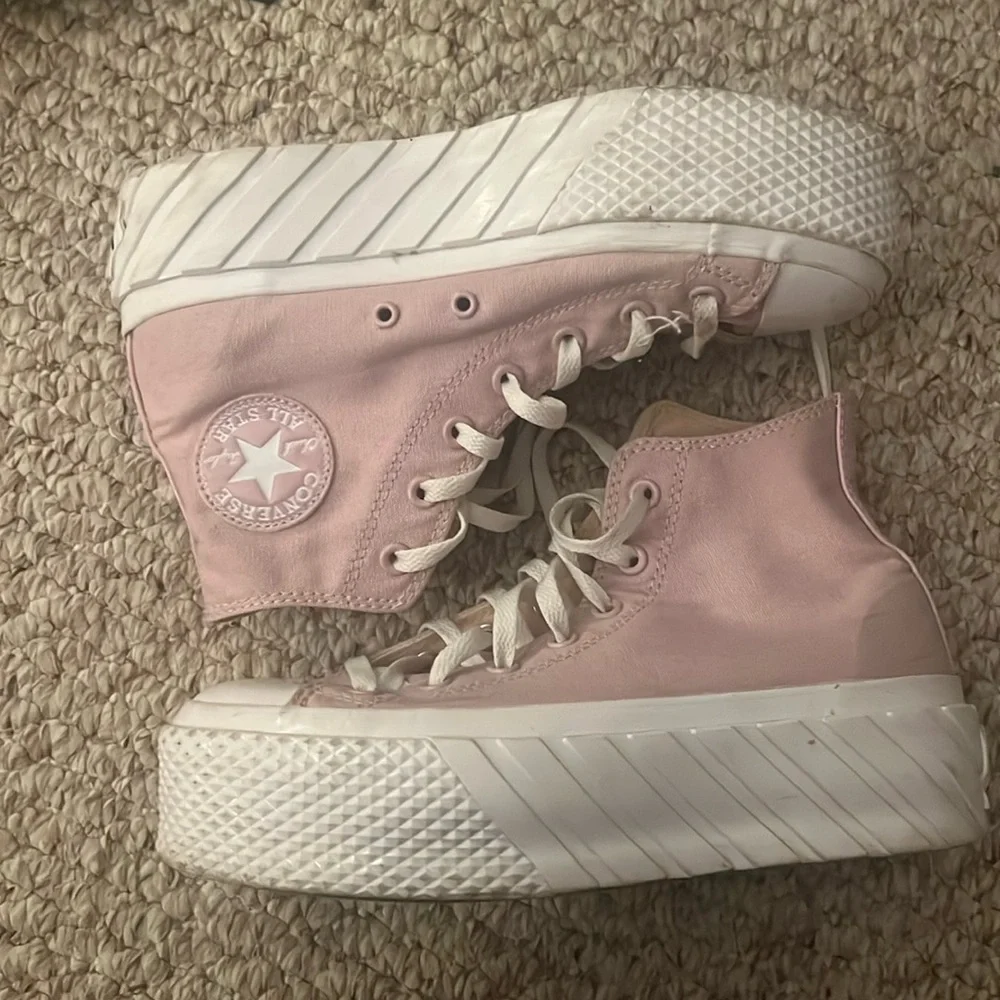 Pink High Top Converse - Picture 1 of 2
